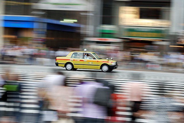 Prendre un taxi au Japon